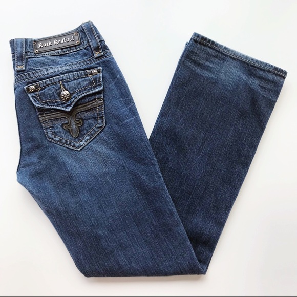 Rock Revival Denim - 💛 Rock Revival Tori Boot Cut Pocket Bling Jeans